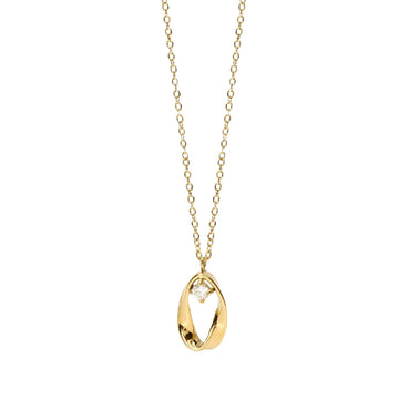 Collana catena rolò Kidult Style 86 in acciaio dorato ritorto MISURA UNICA