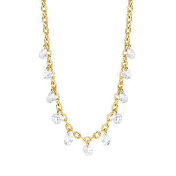 Collana catena fancy Kidult Style 101 in acciaio dorato glass MISURA UNICA