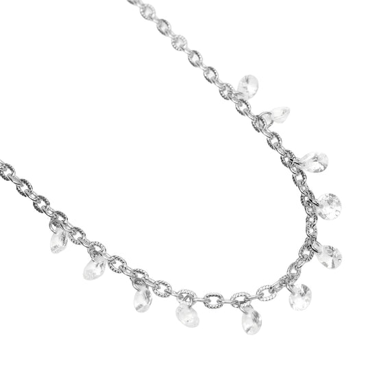 Collana catena fancy Kidult Style 101 in acciaio e glass MISURA UNICA
