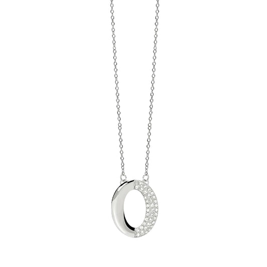 Collana catena forzatina Kidult Style 87 in acciaio pendente MISURA UNICA