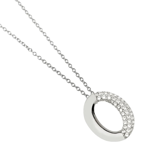 Collana catena forzatina Kidult Style 87 in acciaio pendente MISURA UNICA