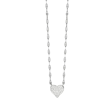 Collana catena fancy Kidult Style 97 in acciaio cuore MISURA UNICA