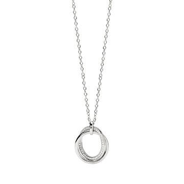 Collana catena Kidult Style 88 in acciaio pendenti intreciati MISURA UNICA