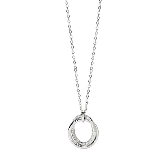 Collana catena Kidult Style 88 in acciaio pendenti intreciati MISURA UNICA
