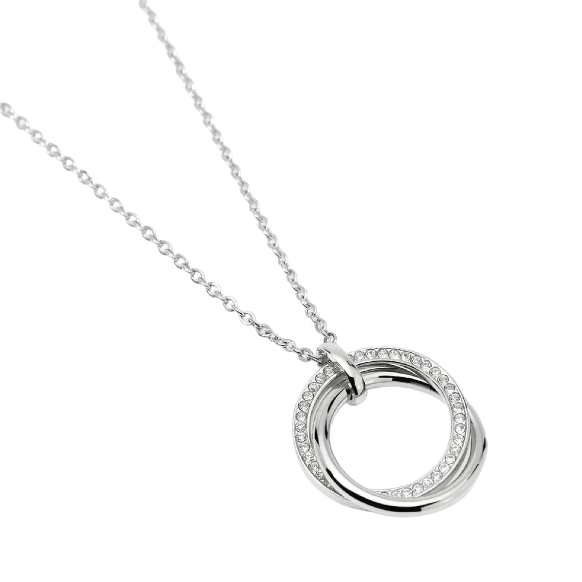 Collana catena Kidult Style 88 in acciaio pendenti intreciati MISURA UNICA