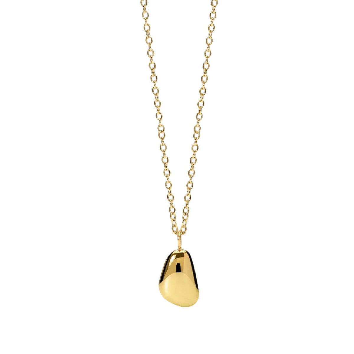 Collana catena rolò Kidult Style 77 in acciaio dorato pendente MISURA UNICA