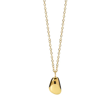 Collana catena rolò Kidult Style 77 in acciaio dorato pendente MISURA UNICA