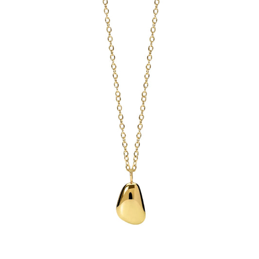 Collana catena rolò Kidult Style 77 in acciaio dorato pendente MISURA UNICA