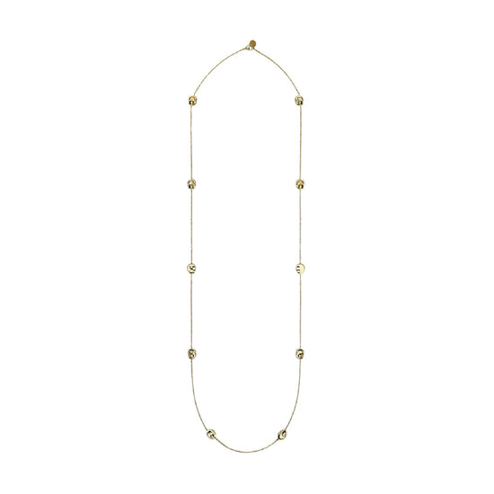 Collana catena Kidult Style 46 in acciaio dorato elementi MISURA UNICA