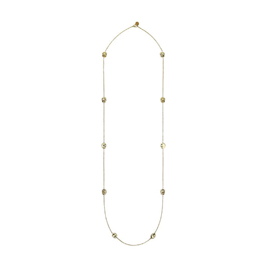Collana catena Kidult Style 46 in acciaio dorato elementi MISURA UNICA