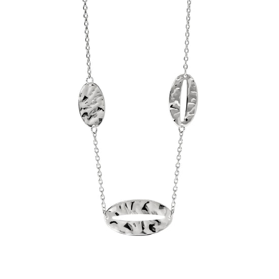 Collana catena forzatina Kidult Style 90 in acciaio ovali MISURA UNICA