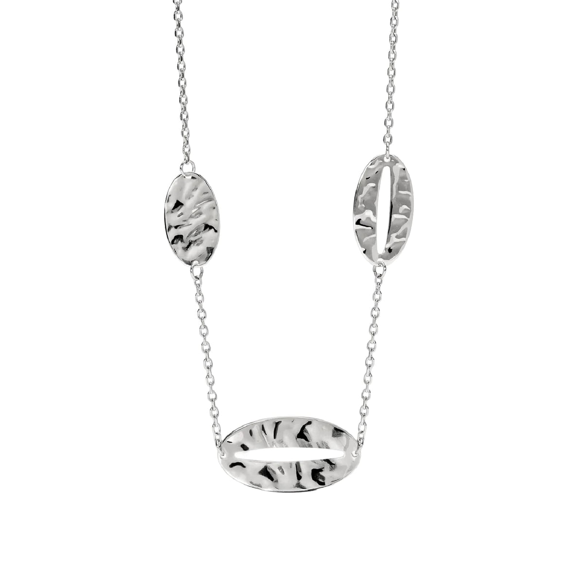 Collana catena forzatina Kidult Style 90 in acciaio ovali MISURA UNICA