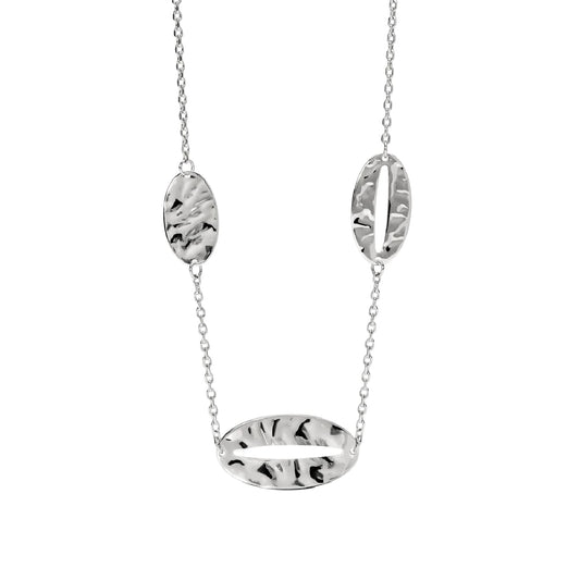 Collana catena forzatina Kidult Style 90 in acciaio ovali MISURA UNICA