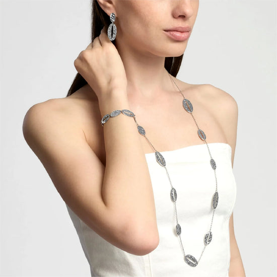 Collana catena forzatina Kidult Style 90 in acciaio ovali MISURA UNICA