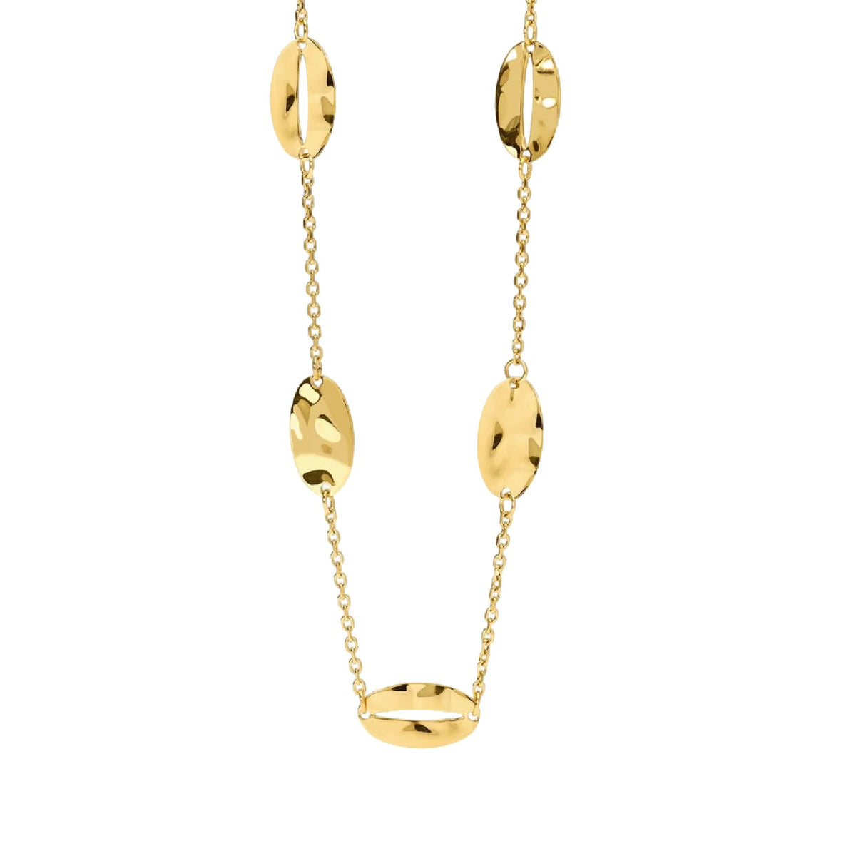 Collana catena Kidult Style 90 in acciaio dorato ovali MISURA UNICA