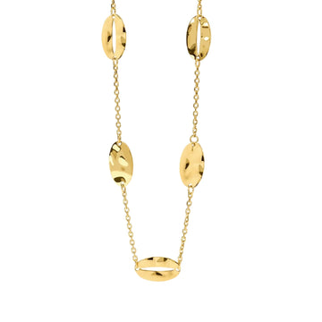 Collana catena Kidult Style 90 in acciaio dorato ovali MISURA UNICA