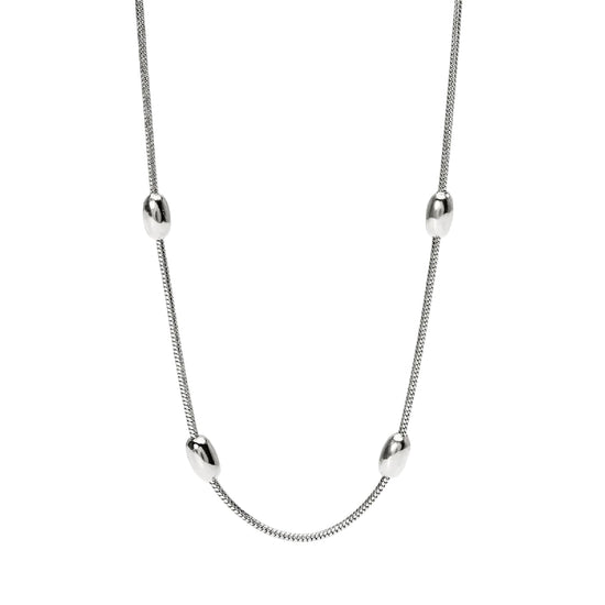 Collana catena snake Kidult Style 85 in acciaio elementi MISURA UNICA