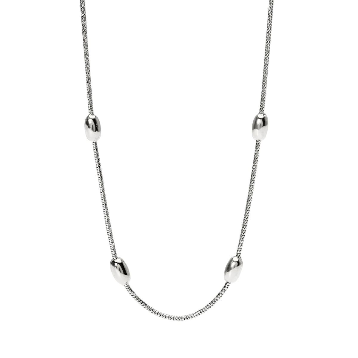 Collana catena snake Kidult Style 85 in acciaio elementi MISURA UNICA