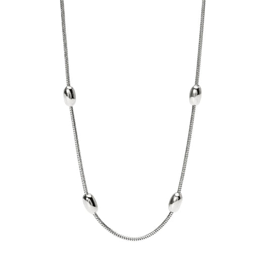 Collana catena snake Kidult Style 85 in acciaio elementi MISURA UNICA