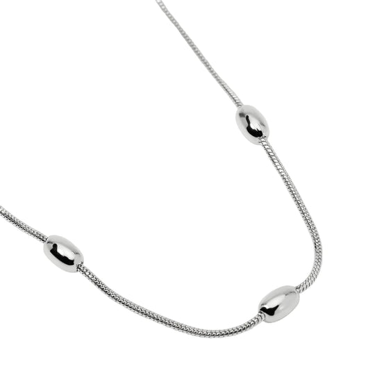 Collana catena snake Kidult Style 85 in acciaio elementi MISURA UNICA