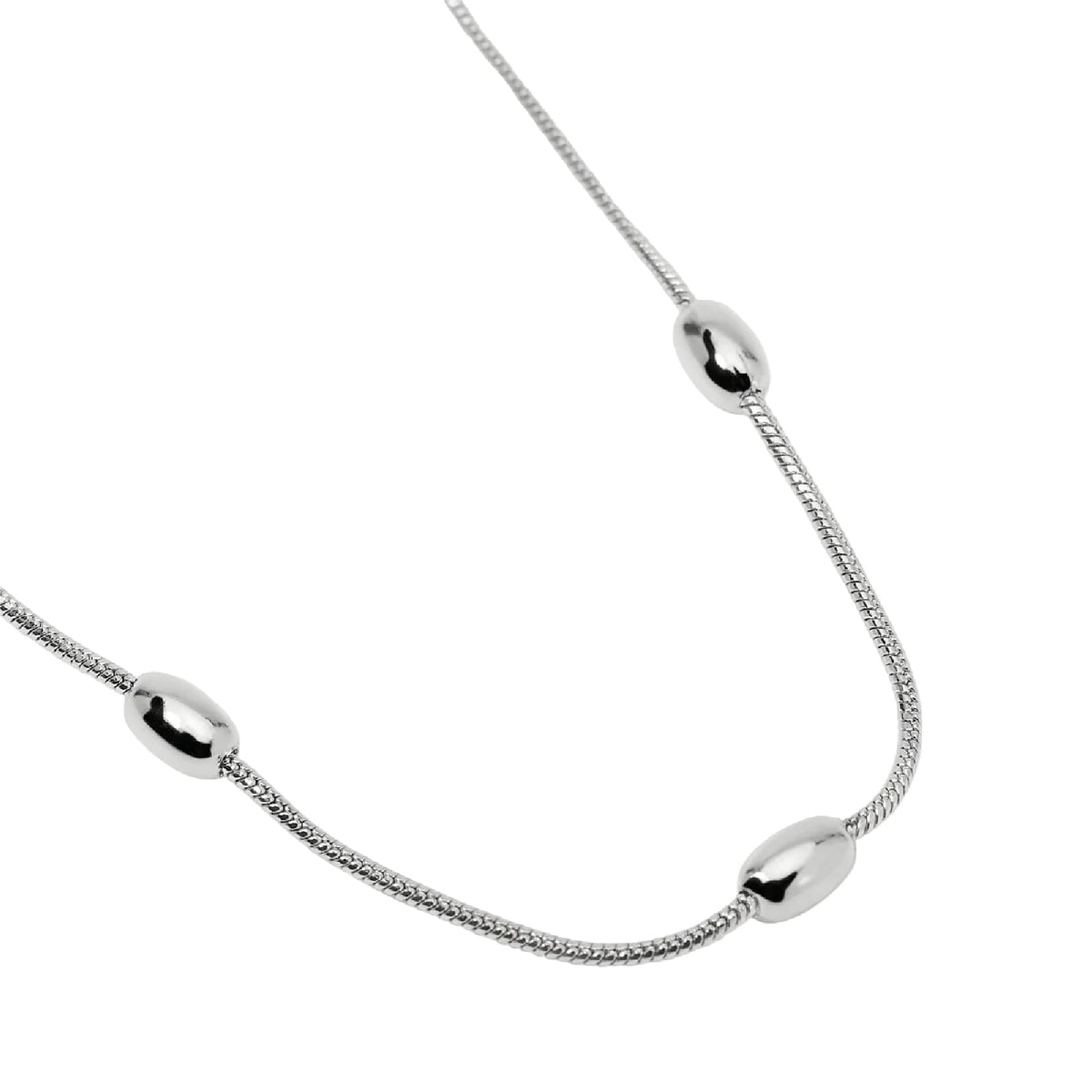 Collana catena snake Kidult Style 85 in acciaio elementi MISURA UNICA