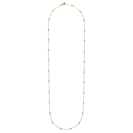 Collana catena snake Kidult Style 85 acciaio dorato elementi MISURA UNICA