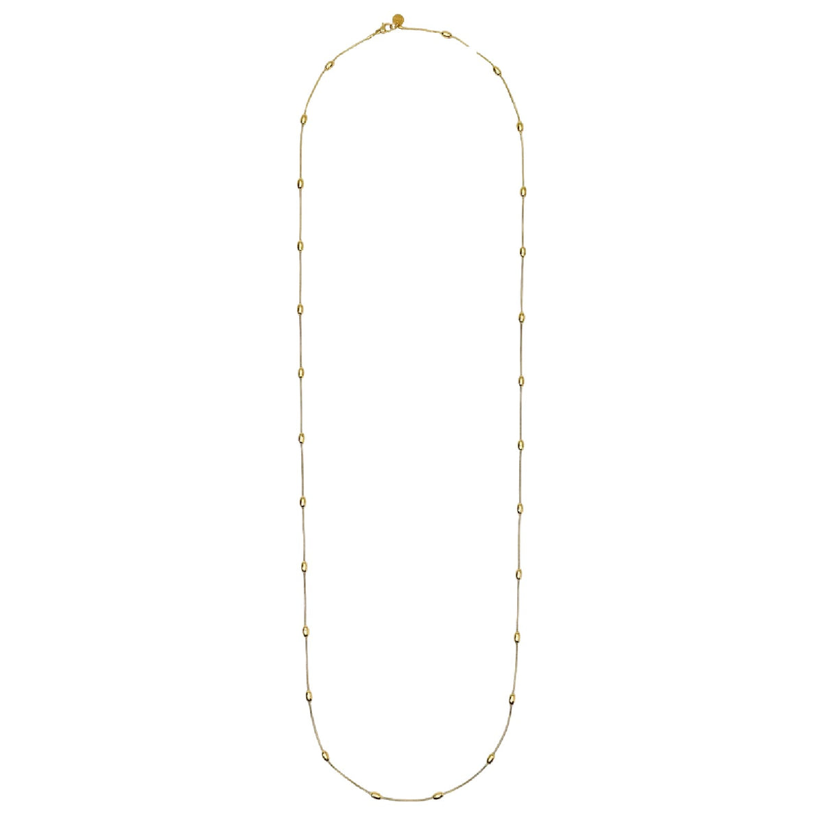 Collana catena snake Kidult Style 85 acciaio dorato elementi MISURA UNICA