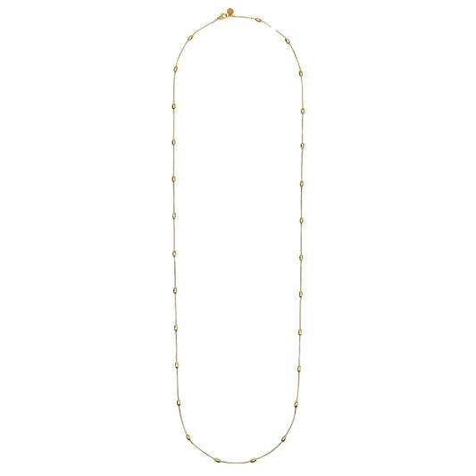 Collana catena snake Kidult Style 85 acciaio dorato elementi MISURA UNICA
