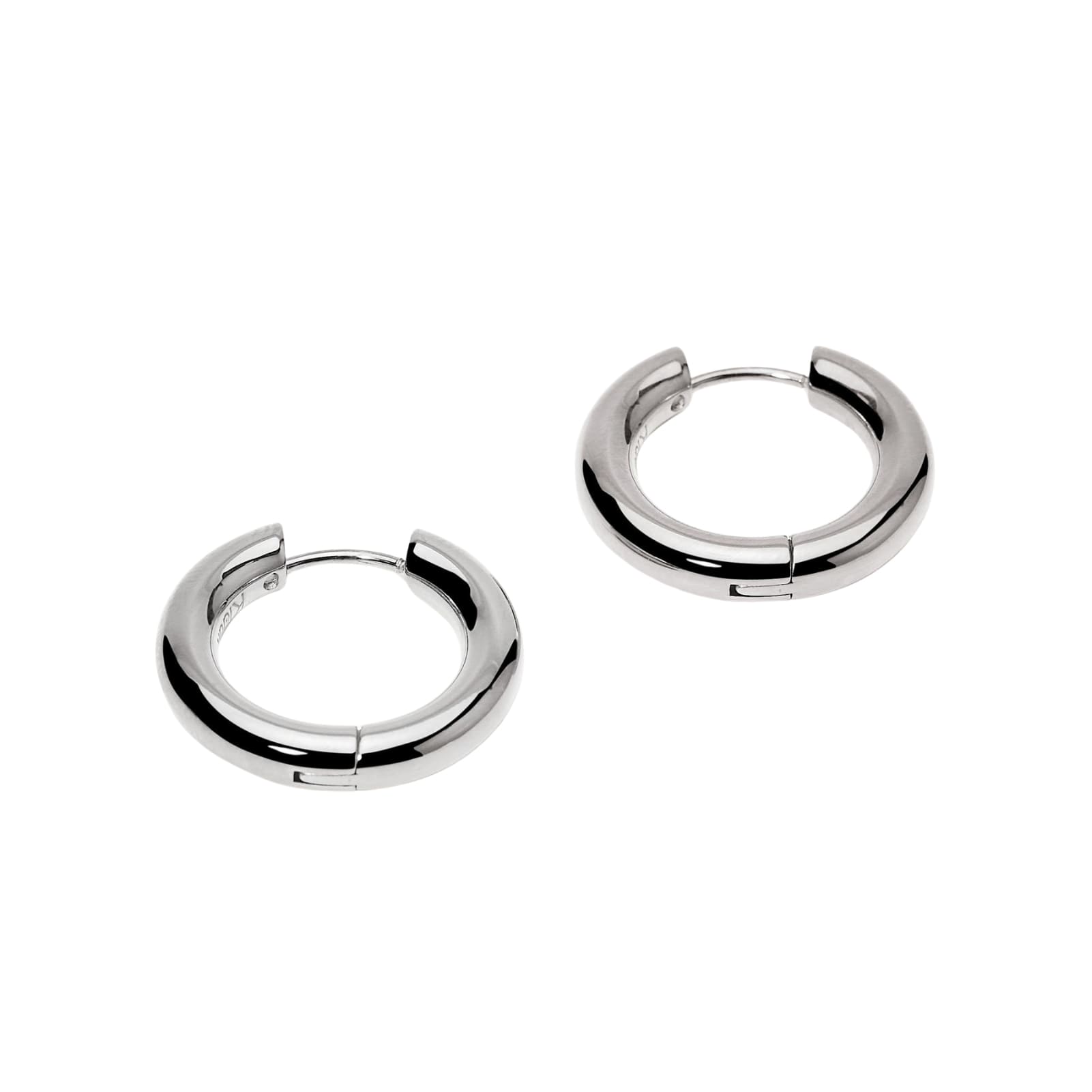 Orecchini a cerchio Kidult Style da donna in acciaio lucido MISURA UNICA