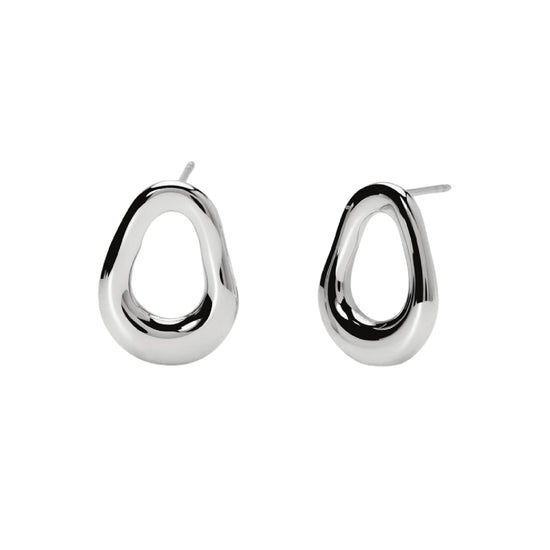 Orecchini Kidult Style da donna in acciaio forma ovale MISURA UNICA