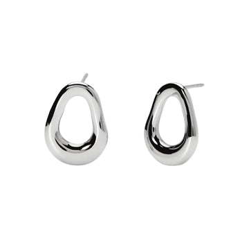 Orecchini Kidult Style da donna in acciaio forma ovale MISURA UNICA