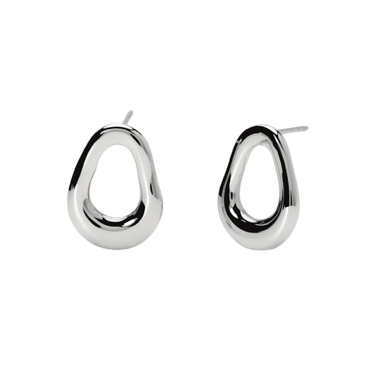 Orecchini Kidult Style da donna in acciaio forma ovale MISURA UNICA