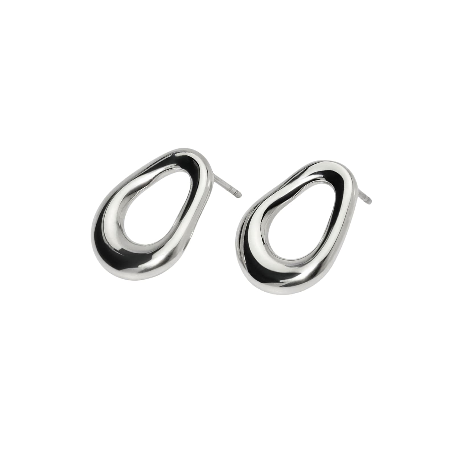 Orecchini Kidult Style da donna in acciaio forma ovale MISURA UNICA