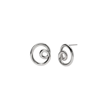 Orecchini Kidult Style in acciaio 316L con design a spirale MISURA UNICA