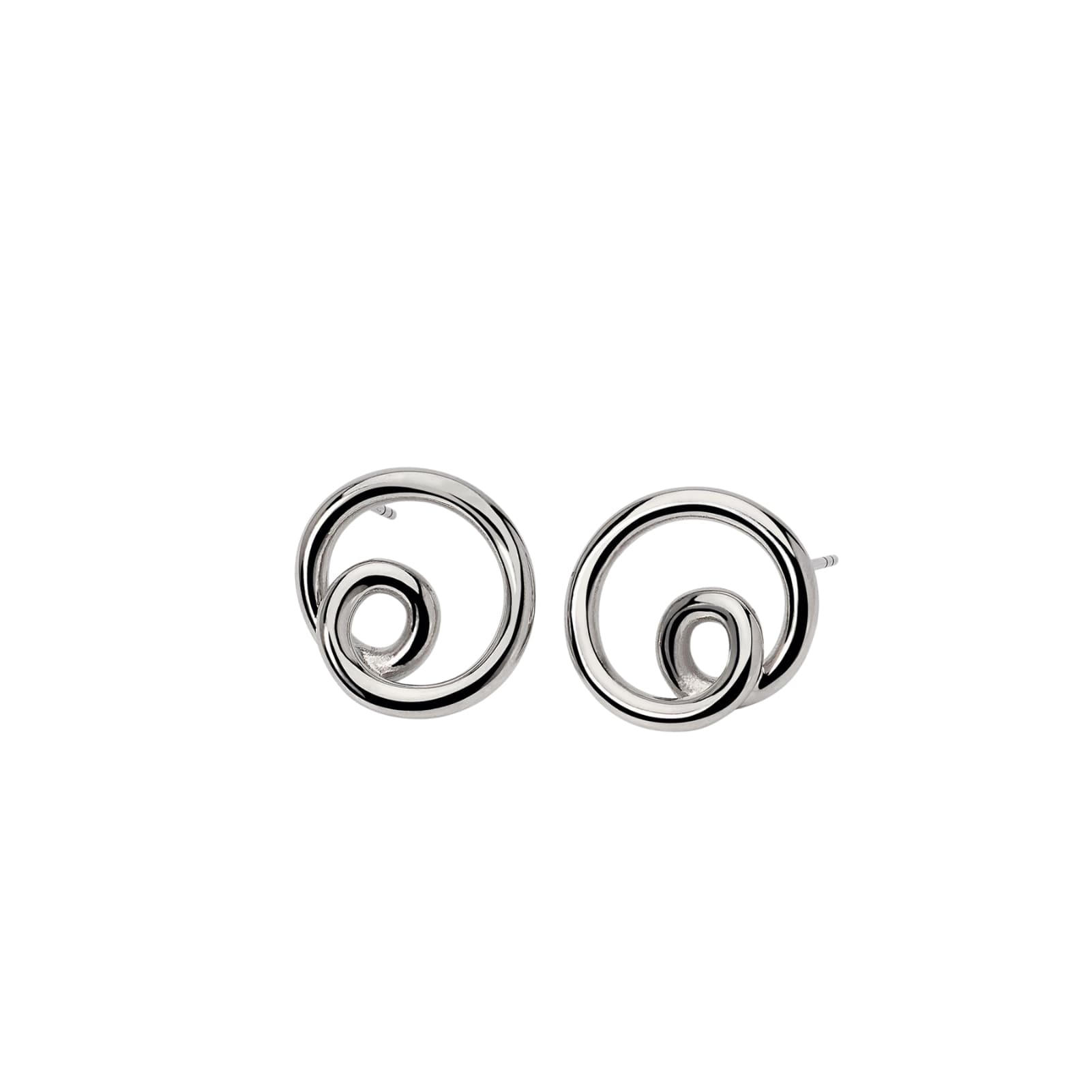 Orecchini Kidult Style in acciaio 316L con design a spirale MISURA UNICA