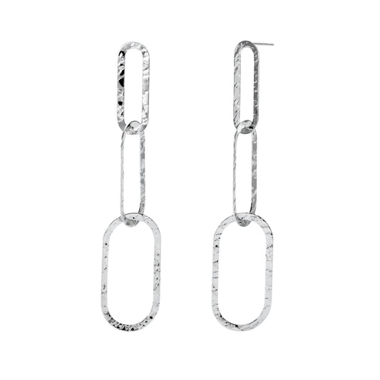 Orecchini pendenti Kidult Style in acciaio con cerchi MISURA UNICA