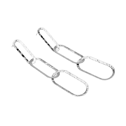 Orecchini pendenti Kidult Style in acciaio con cerchi MISURA UNICA