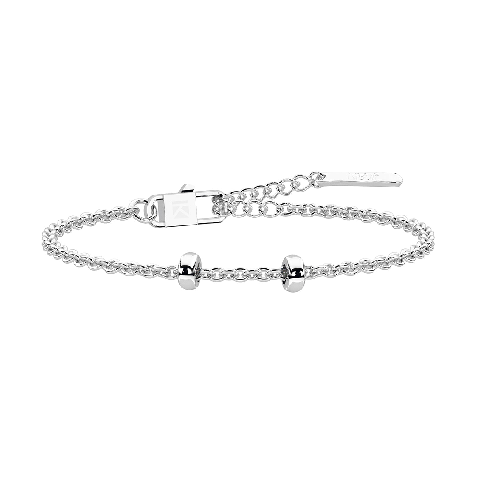 Bracciale Kidult By You in acciaio 316L color argento da donna Regolabile 15,5-19,5 cm