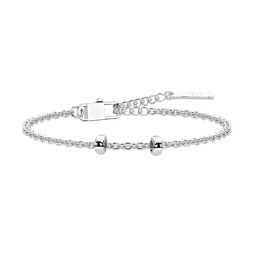 Bracciale Kidult By You in acciaio 316L color argento da donna Regolabile 15,5-19,5 cm