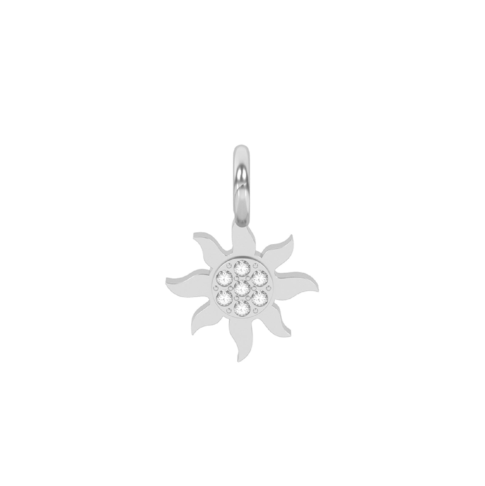 Charm sole Kidult By You in acciaio 316L e cristalli da donna MISURA UNICA