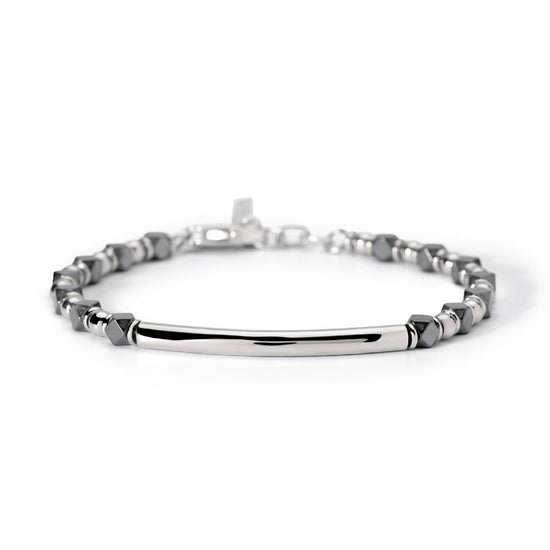 Bracciale catena 2Jewels in acciaio con ematite da uomo Regolabile 19-21 cm
