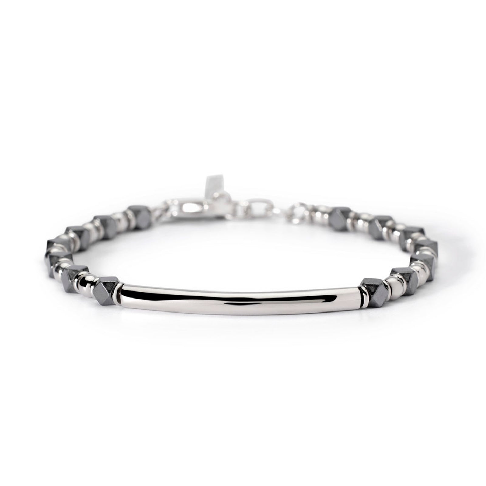 Bracciale catena 2Jewels in acciaio con ematite da uomo Regolabile 19-21 cm