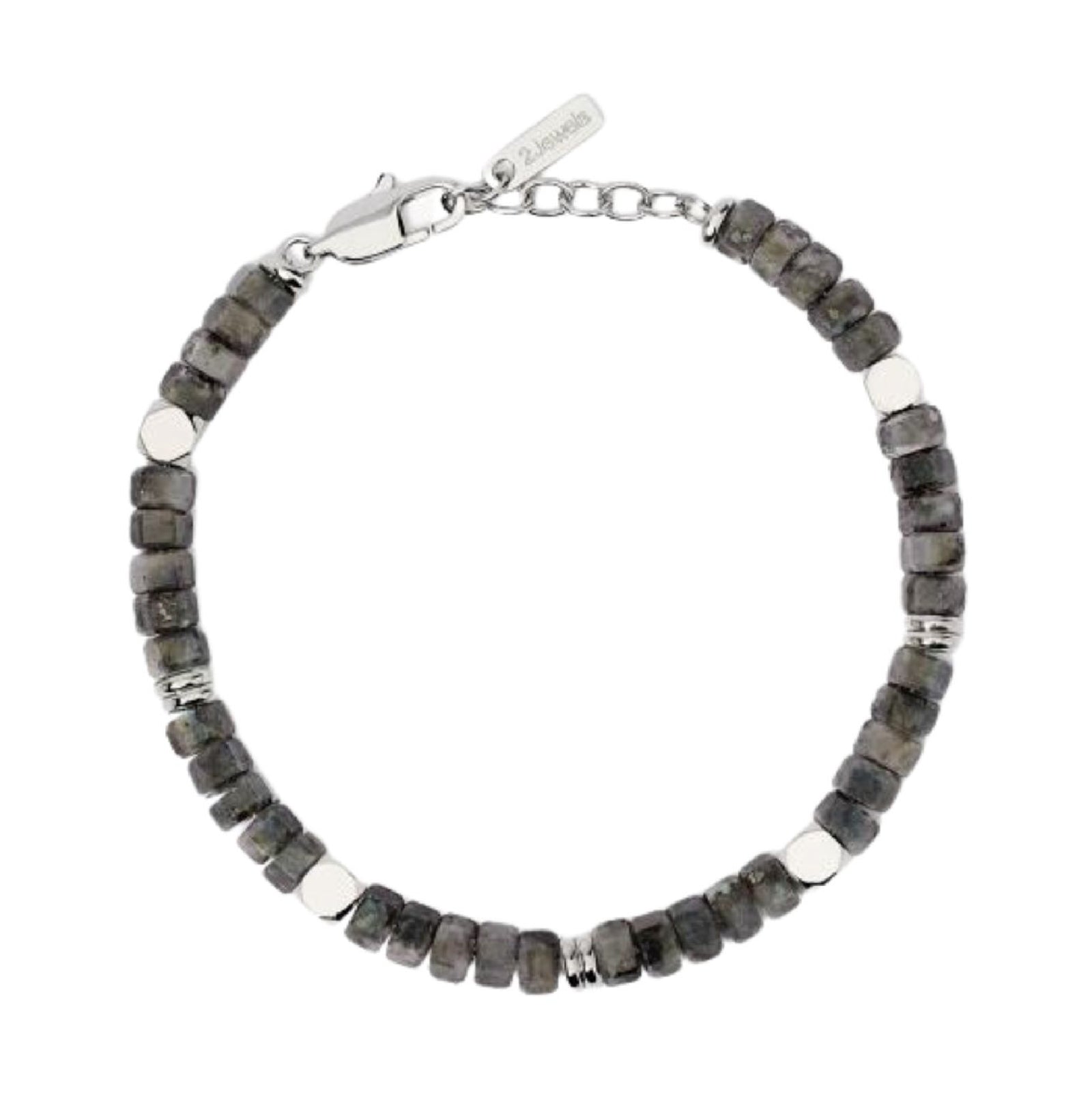Bracciale da uomo 2Jewels in acciaio con labradorite Regolabile 19-21 cm