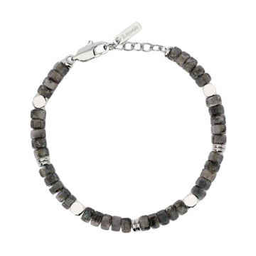 Bracciale da uomo 2Jewels in acciaio con labradorite Regolabile 19-21 cm