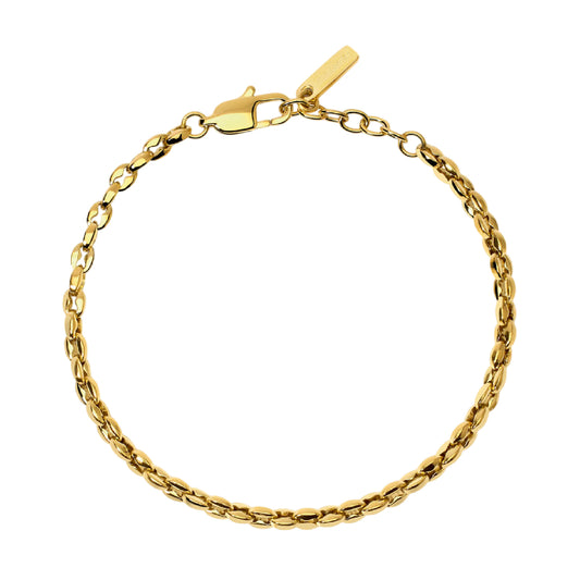 Bracciale catena uomo 2Jewels acciaio con trattamento pvd oro Regolabile 19-21 cm