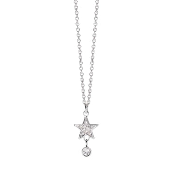 Collana donna 2Jewels acciaio con stella e pavé cristalli MISURA UNICA