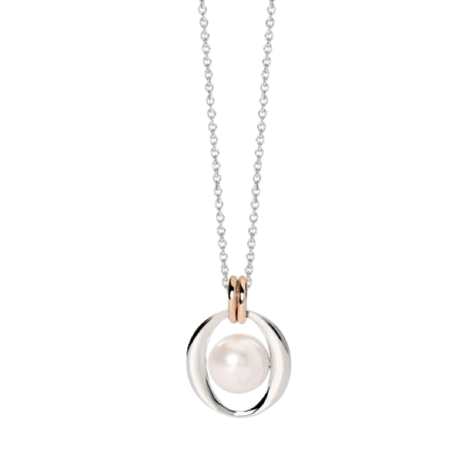Collana girocollo 2Jewels in acciaio rosé perla conchiglia MISURA UNICA