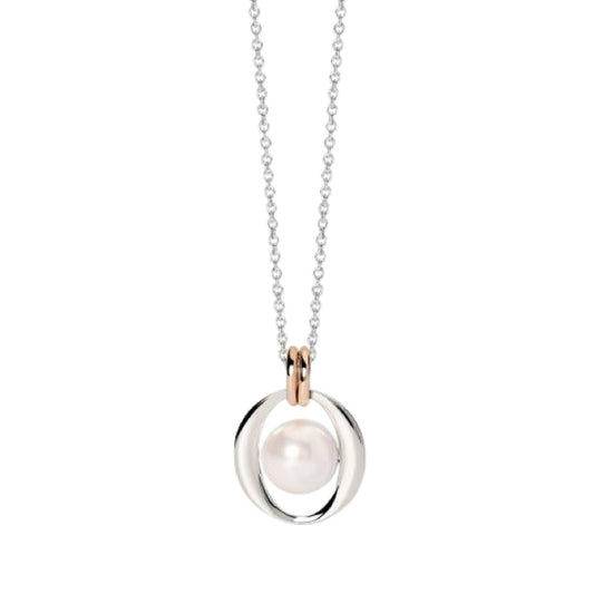 Collana girocollo 2Jewels in acciaio rosé perla conchiglia MISURA UNICA