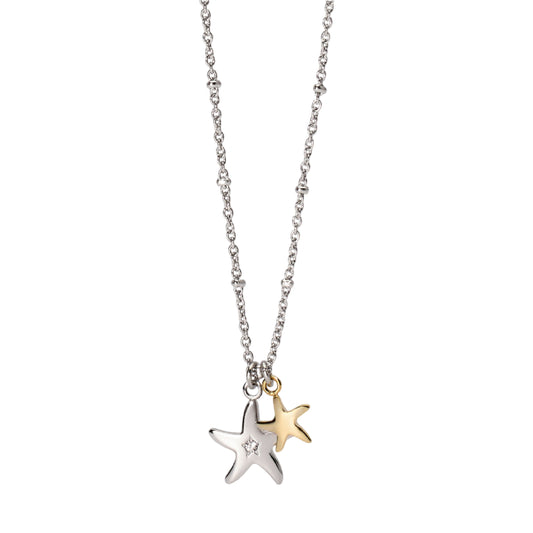 Collana da donna 2Jewels in acciaio 316L oro stelle marine MISURA UNICA