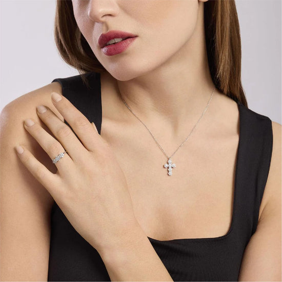 Anello trilogy Mabina Fior Fiore in argento con zirconi Regolabile dalla 9 alla 17